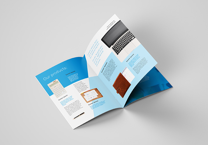 Free A4 brochure mockup