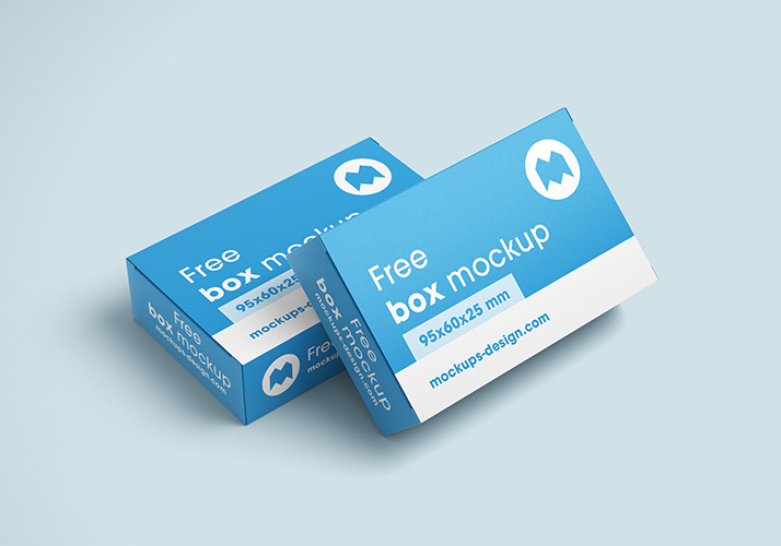 Download Free box mockup / 95x60x25 mm - Mockups Design | Free Premium Mockups