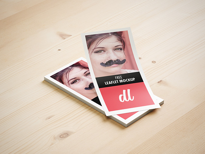 Free DL leaflet mockup