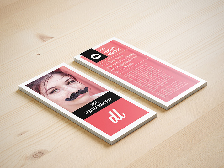 Free DL leaflet mockup