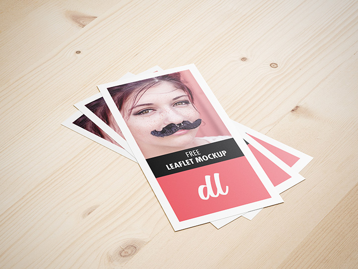 Free DL leaflet mockup