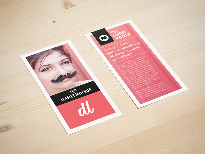 Free DL leaflet mockup