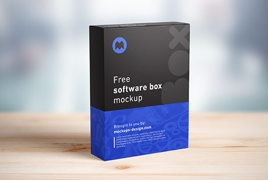 Free software box mockup