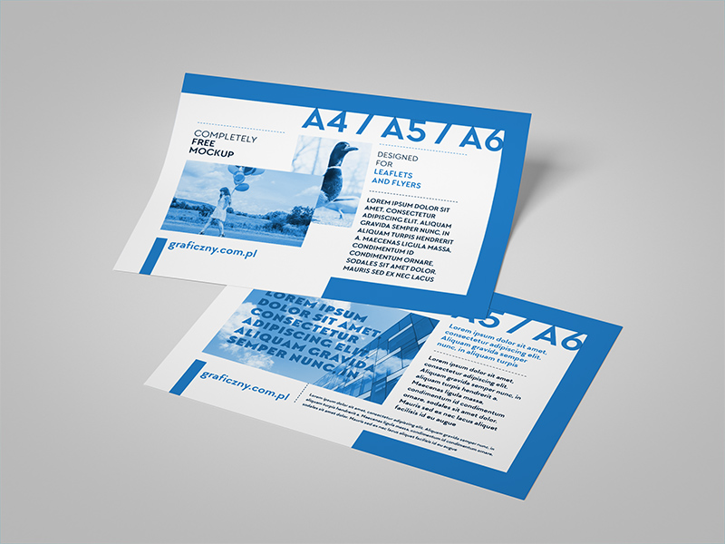 Example of flyer mockup