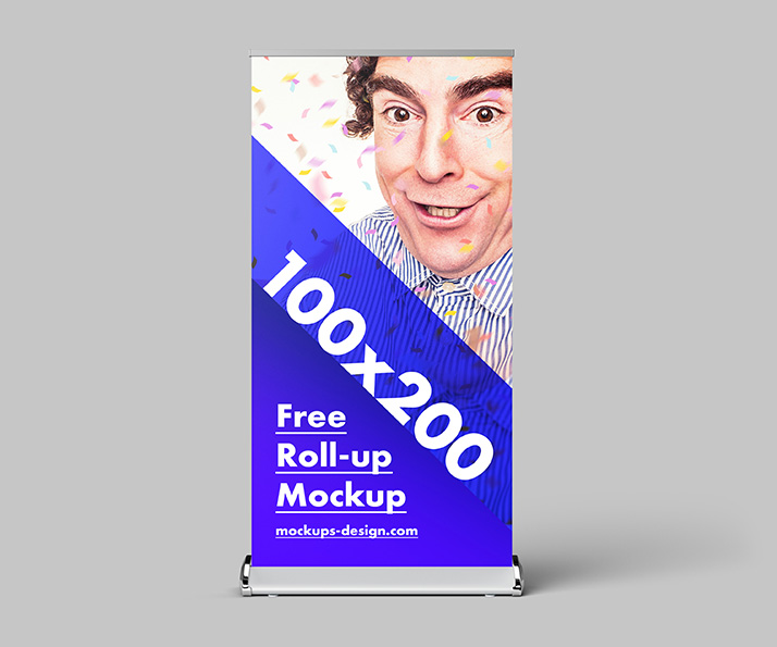 Free roll-up mockup