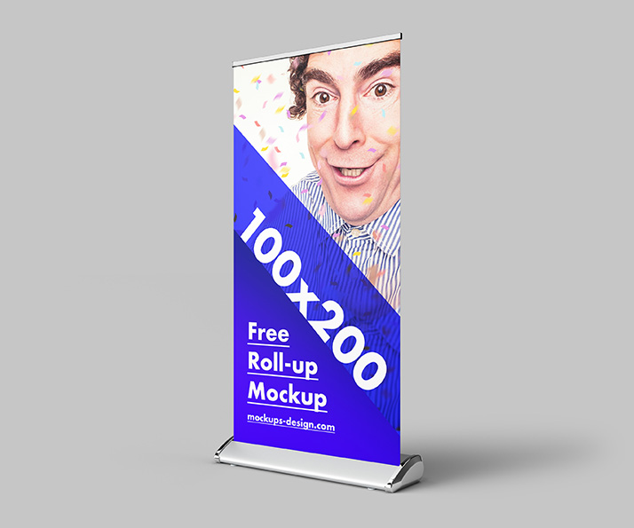 Free roll-up mockup