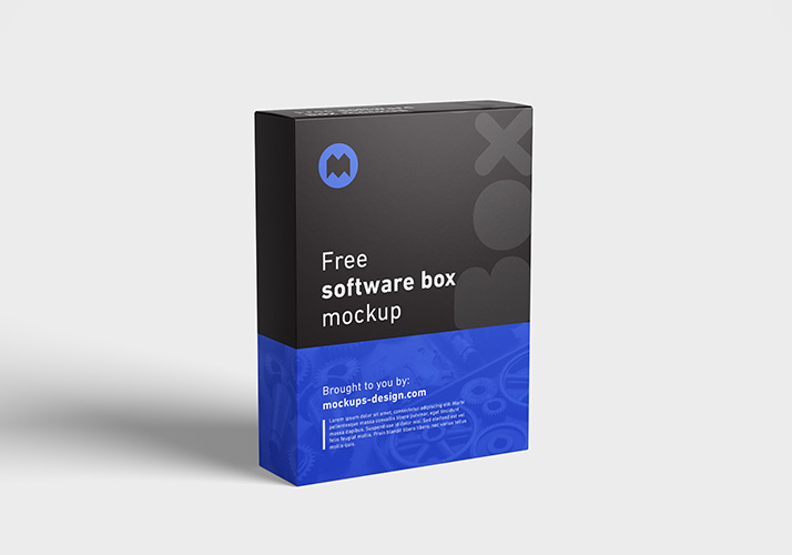 Free software box mockup