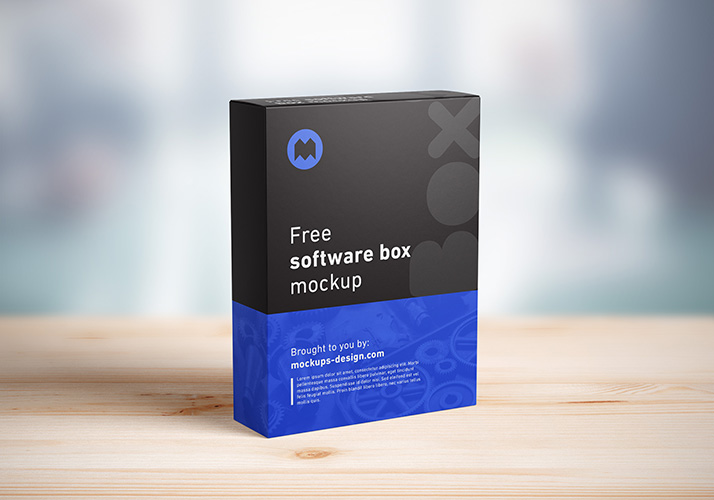 Free Software Box Mockup - Mockups Design
