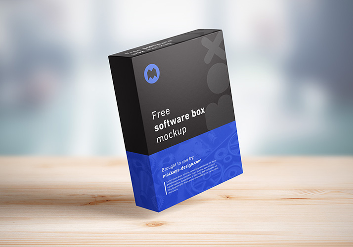 Free software box mockup