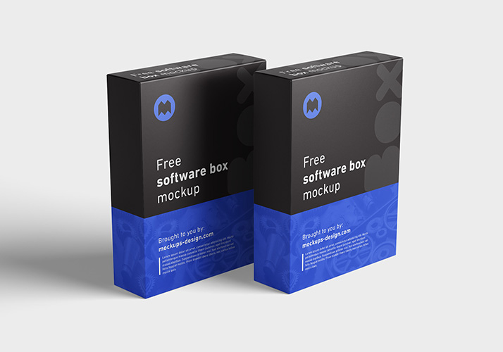 Free software box mockup