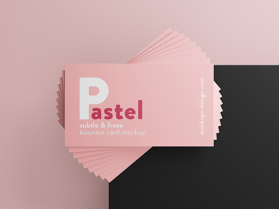 Free business cards mockup