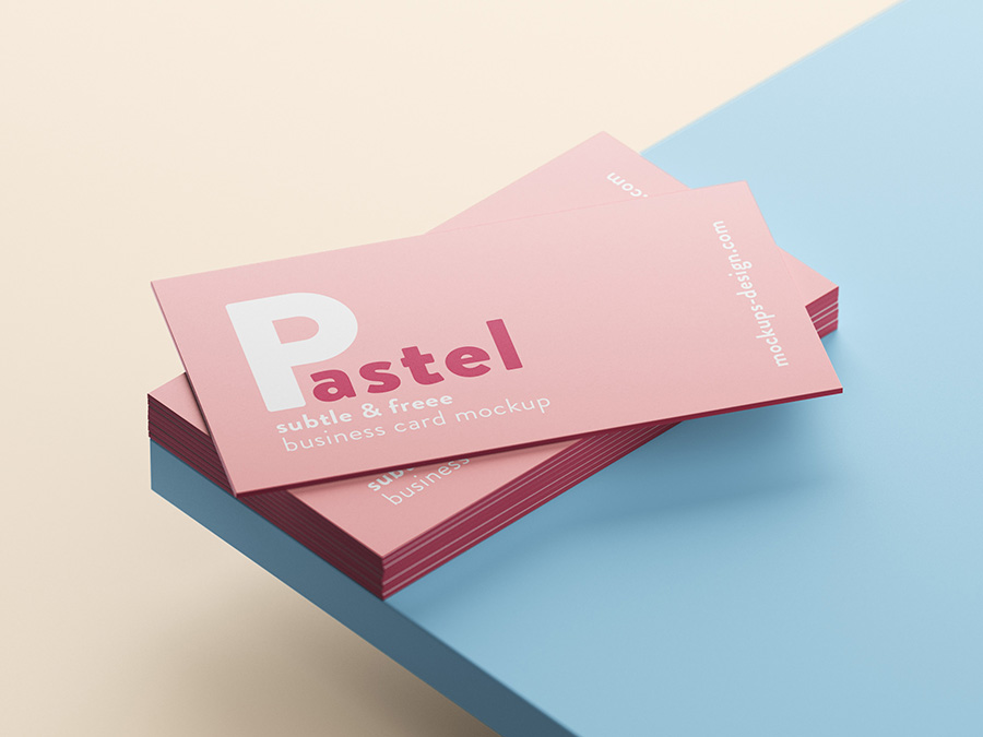 Free business cards mockup