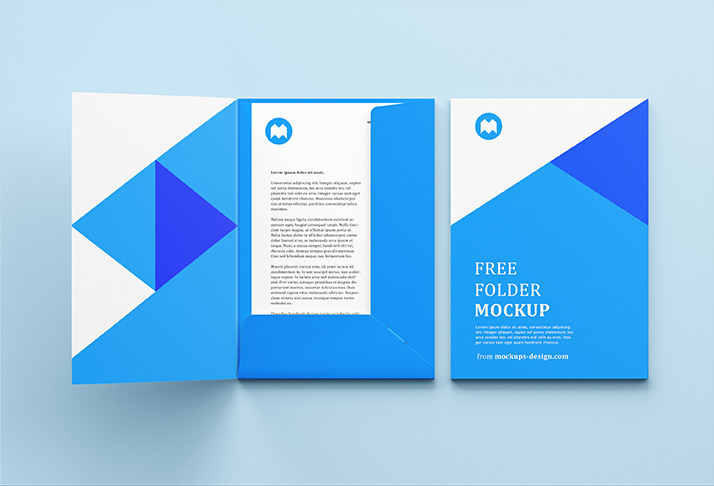 Free folder mockup