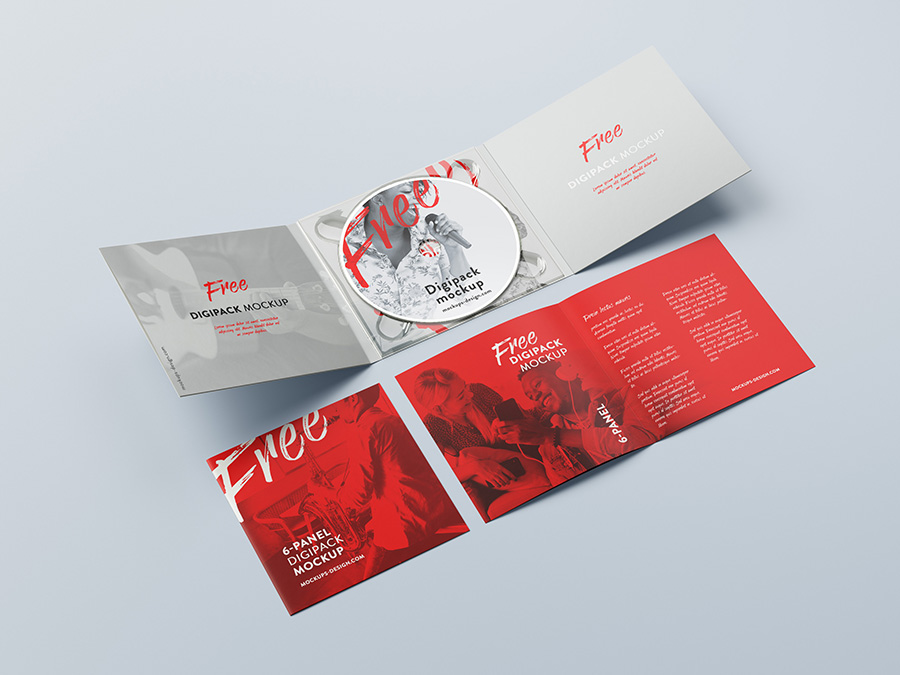 Free 6 panel digipack mockup - Mockups Design | Free ...