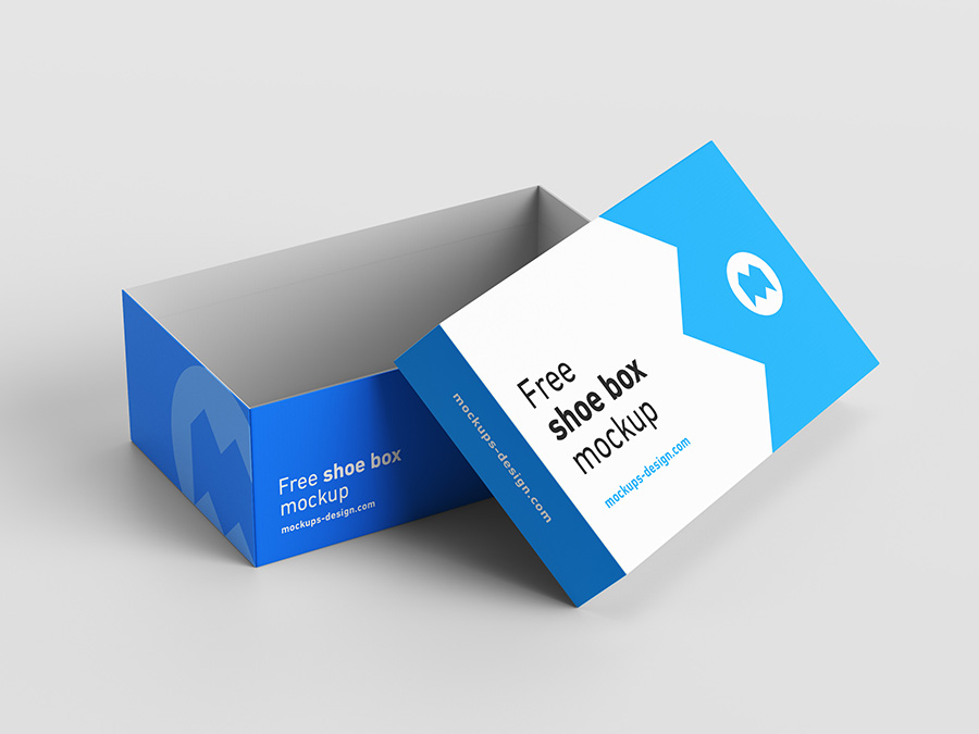 Free shoe box mockup - Mockups Design | Free Premium Mockups