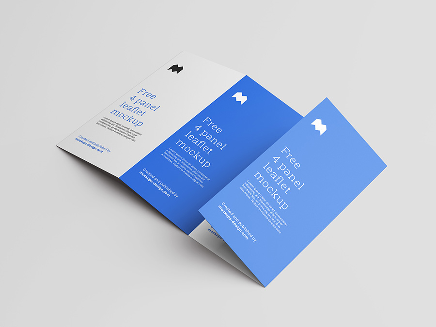 Download Free 4 fold leaflet mockup - Mockups Design | Free Premium ...