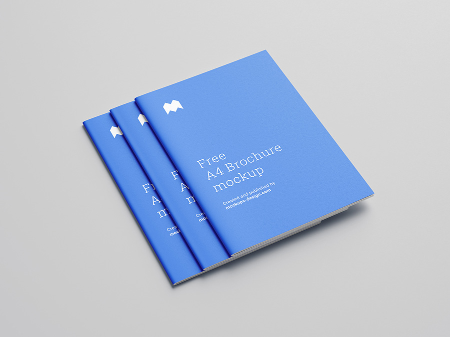 Free A4 brochure mockup - Mockups Design | Free Premium ...