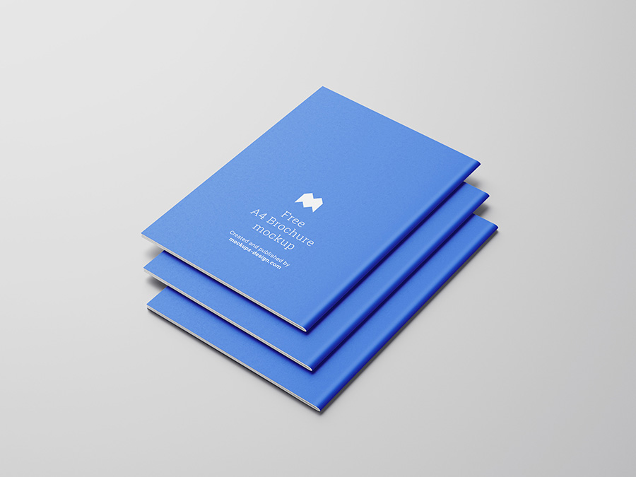 Free A4 brochure mockup