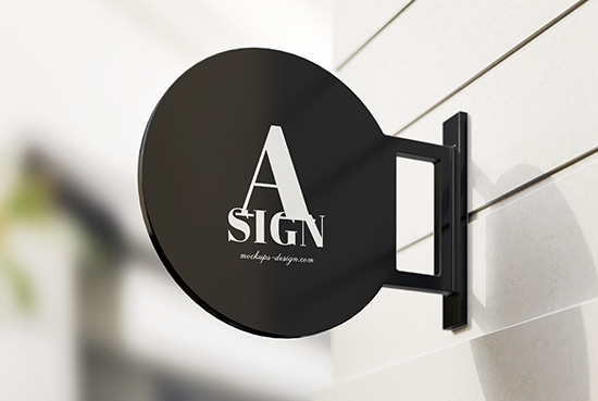 free sign mockup