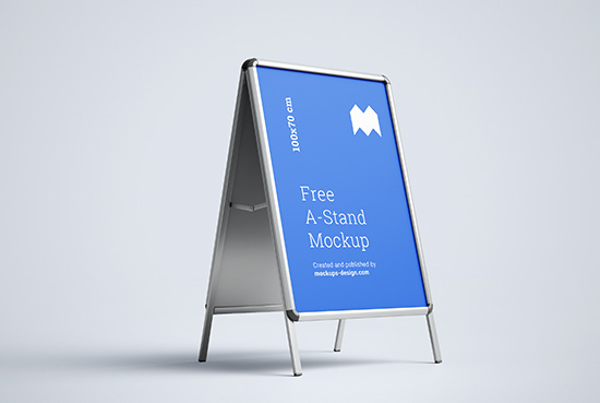 Free A-Stand mockup