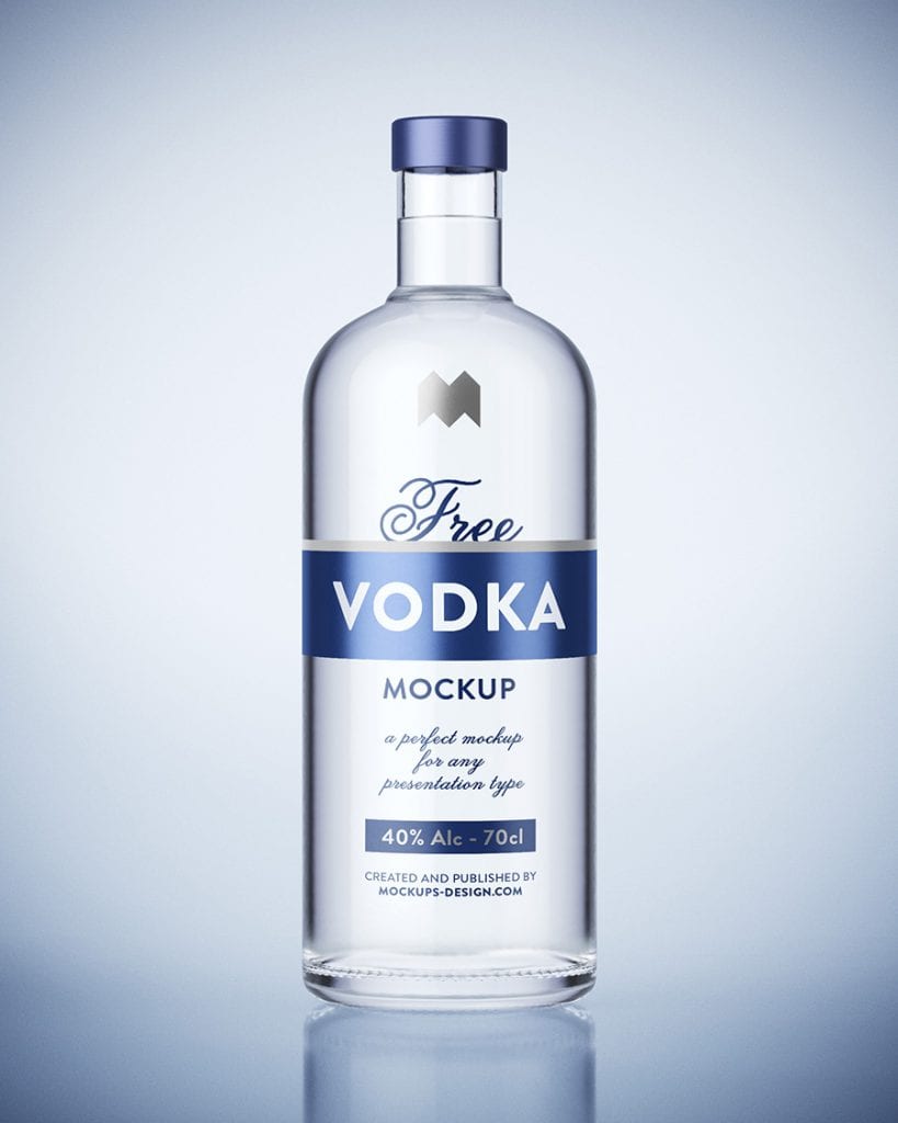 Download Free vodka bottle mockup - Mockups Design | Free Premium Mockups