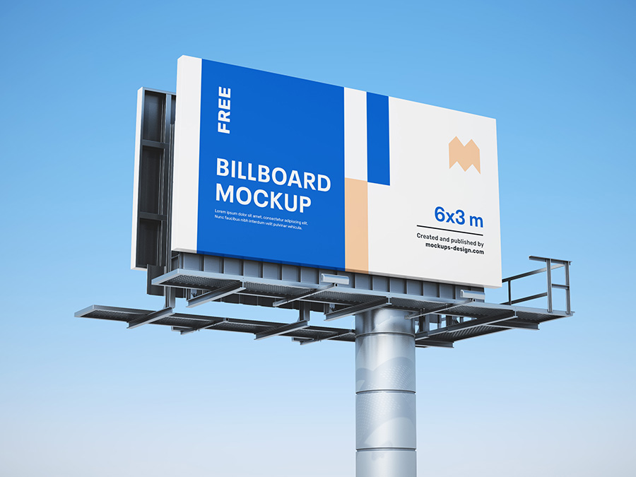 Free billboard mockup