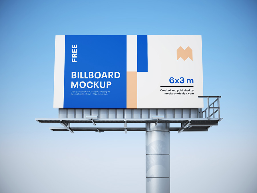 Free billboard mockup