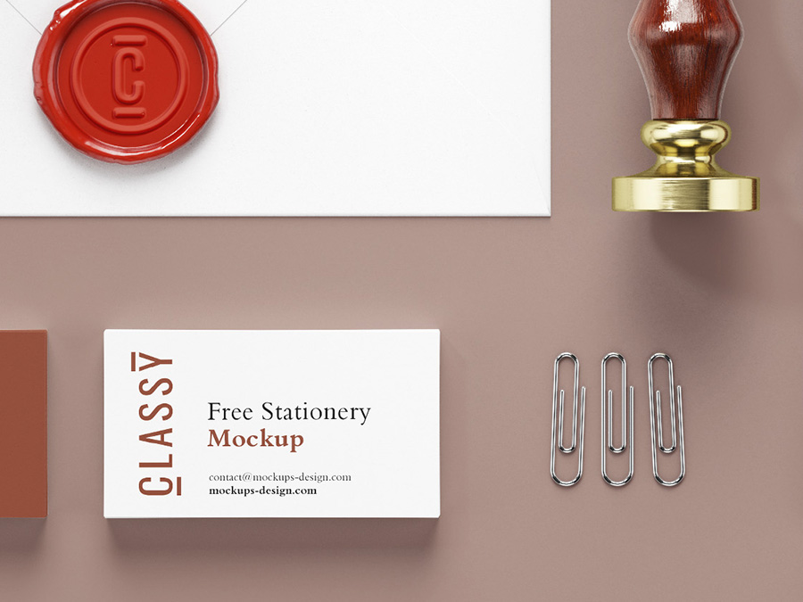 Free stationery mockup