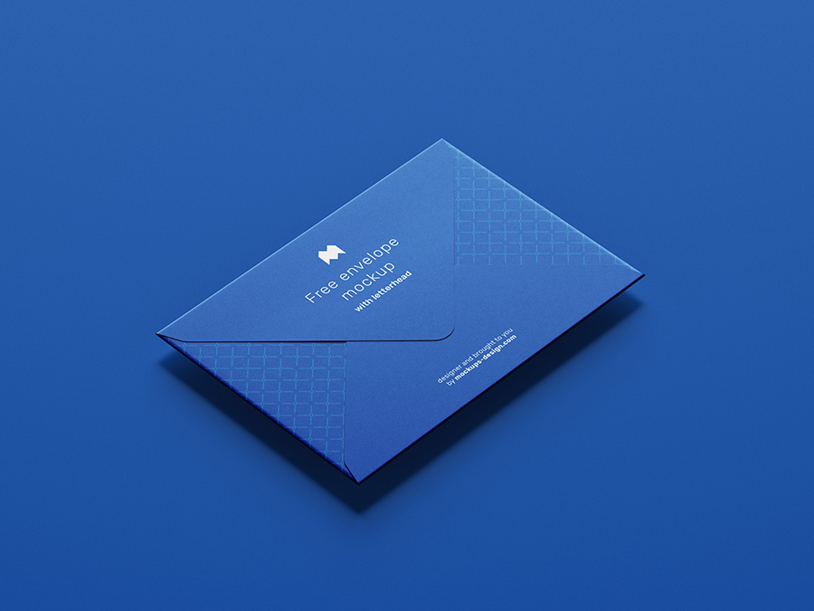 Free envelope mockup