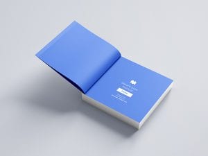 Free square book mockup - Mockups Design