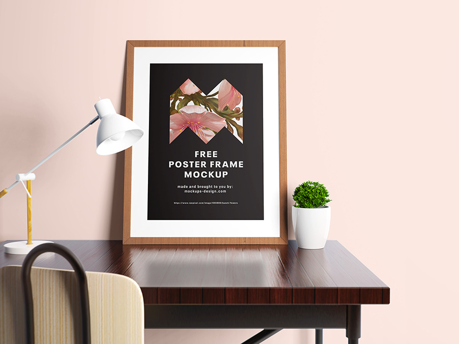 Free poster mockup - Mockups Design