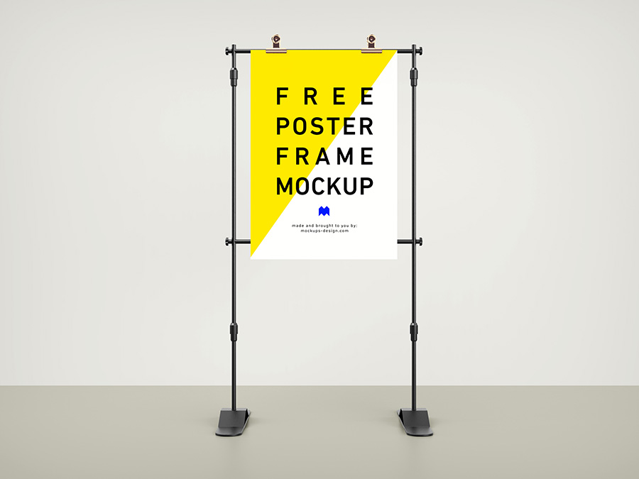 Free frame poster mockup