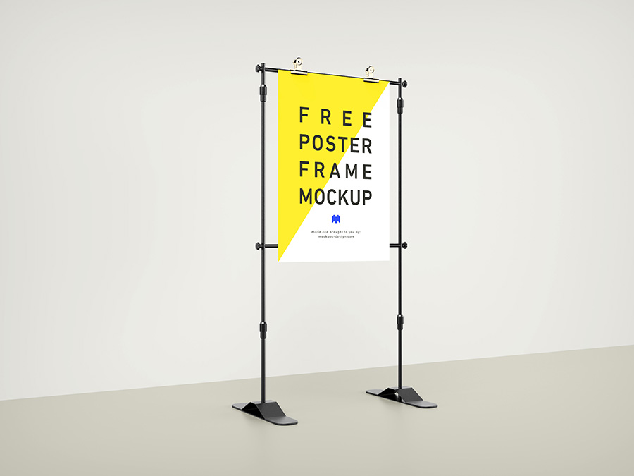 Free frame poster mockup