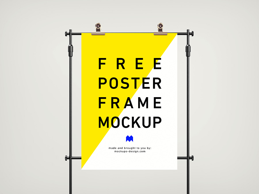 Free frame poster mockup