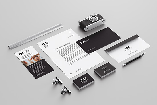 Free creative stationery mockup