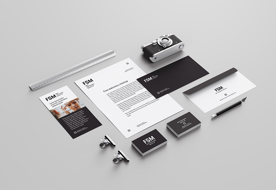 Free creative stationery mockup - Mockups Design | Free ...