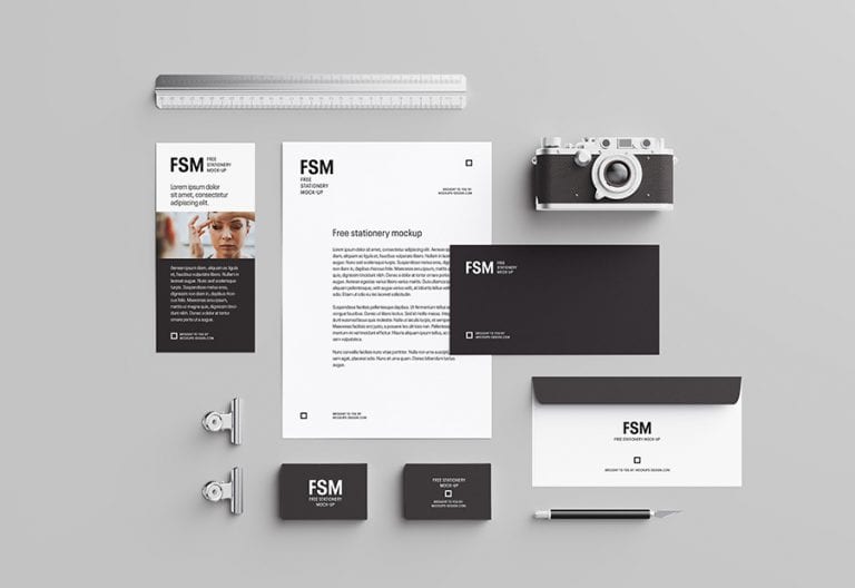 Free creative stationery mockup Mockups Design