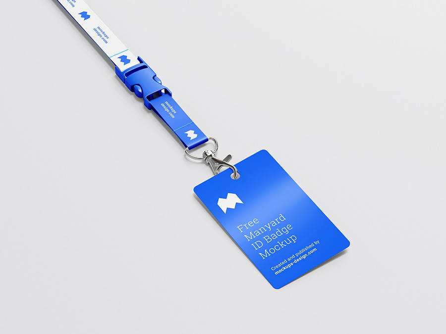 Download Free Lanyard Id Badge Mockup Mockups Design