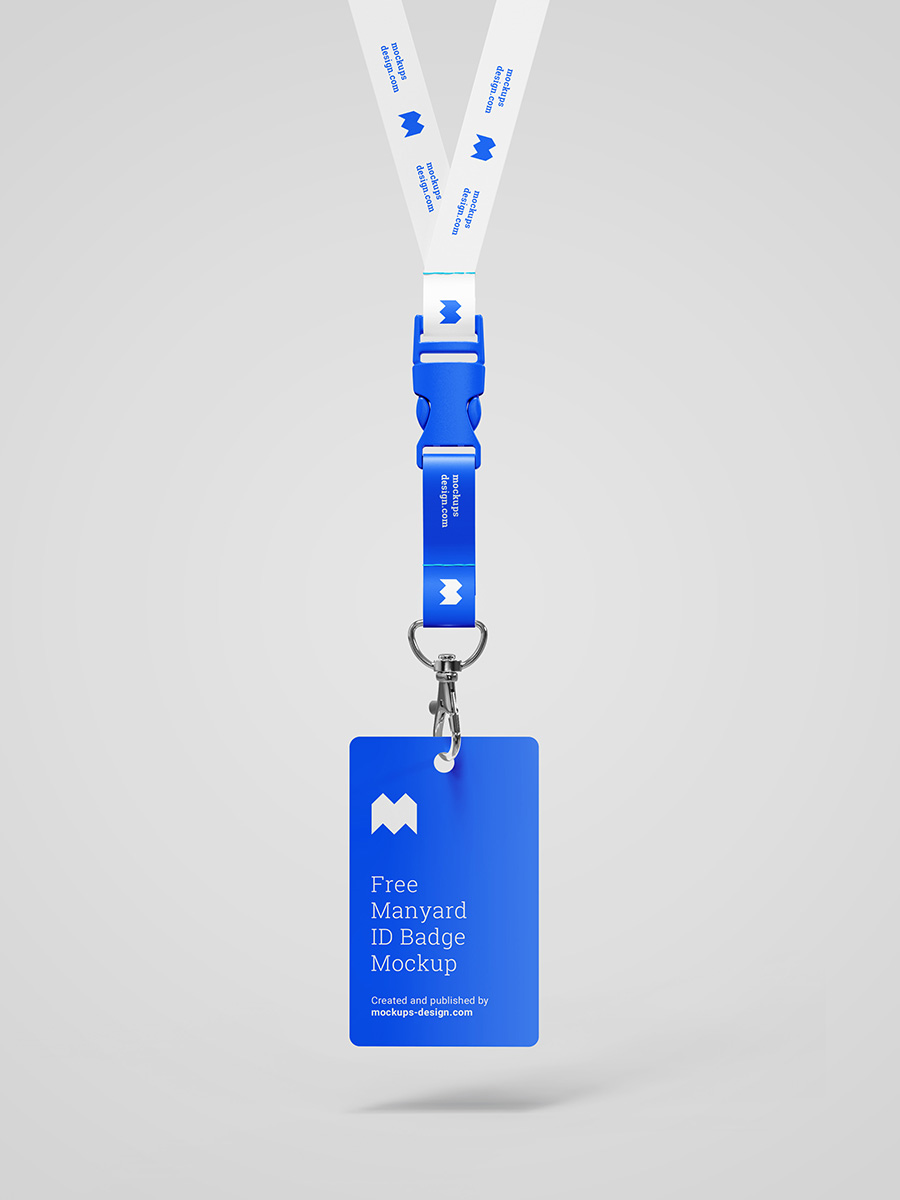 Download Free Lanyard Id Badge Mockup Mockups Design