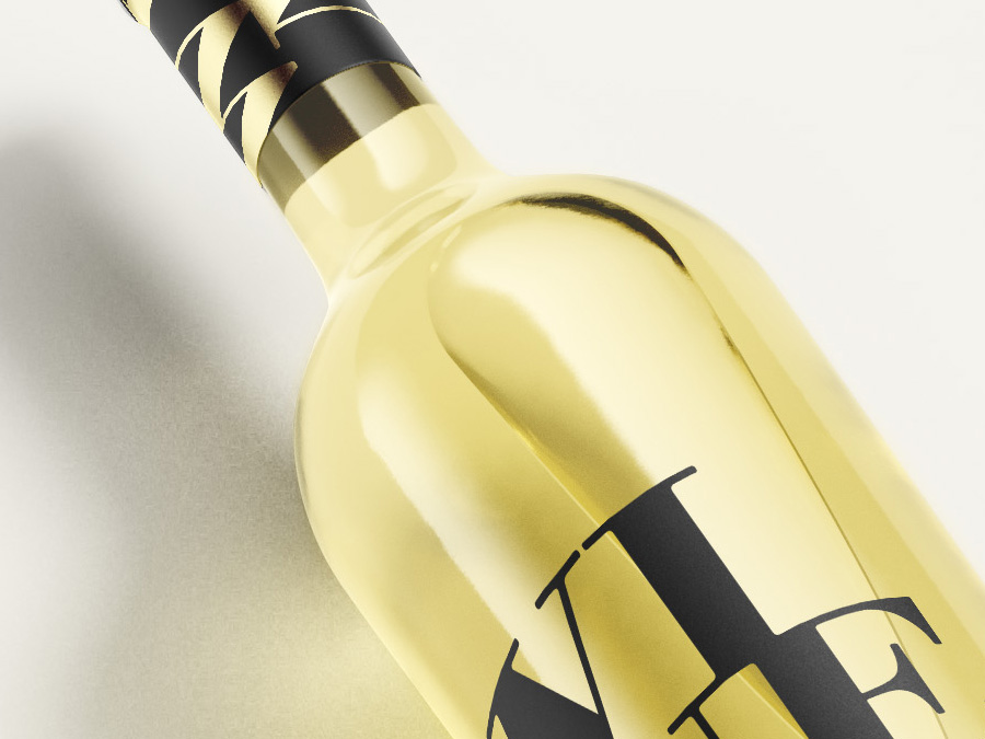 Download Free White Wine Bottle Mockup Mockups Design Free Premium Mockups