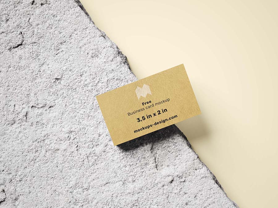 Free business card mockup