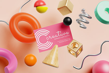 Free creative business card mockup