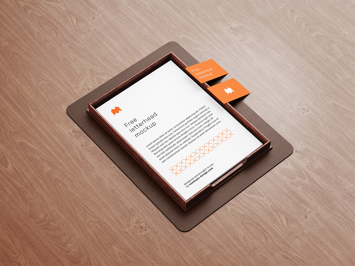 Free letterhead mockup