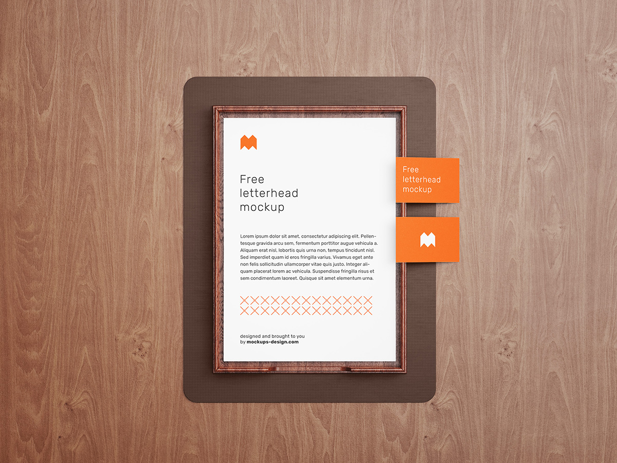 Download Free letterhead mockup - Mockups Design | Free Premium Mockups