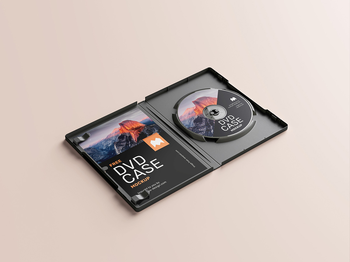 Dvd box cover deals mockup free psd