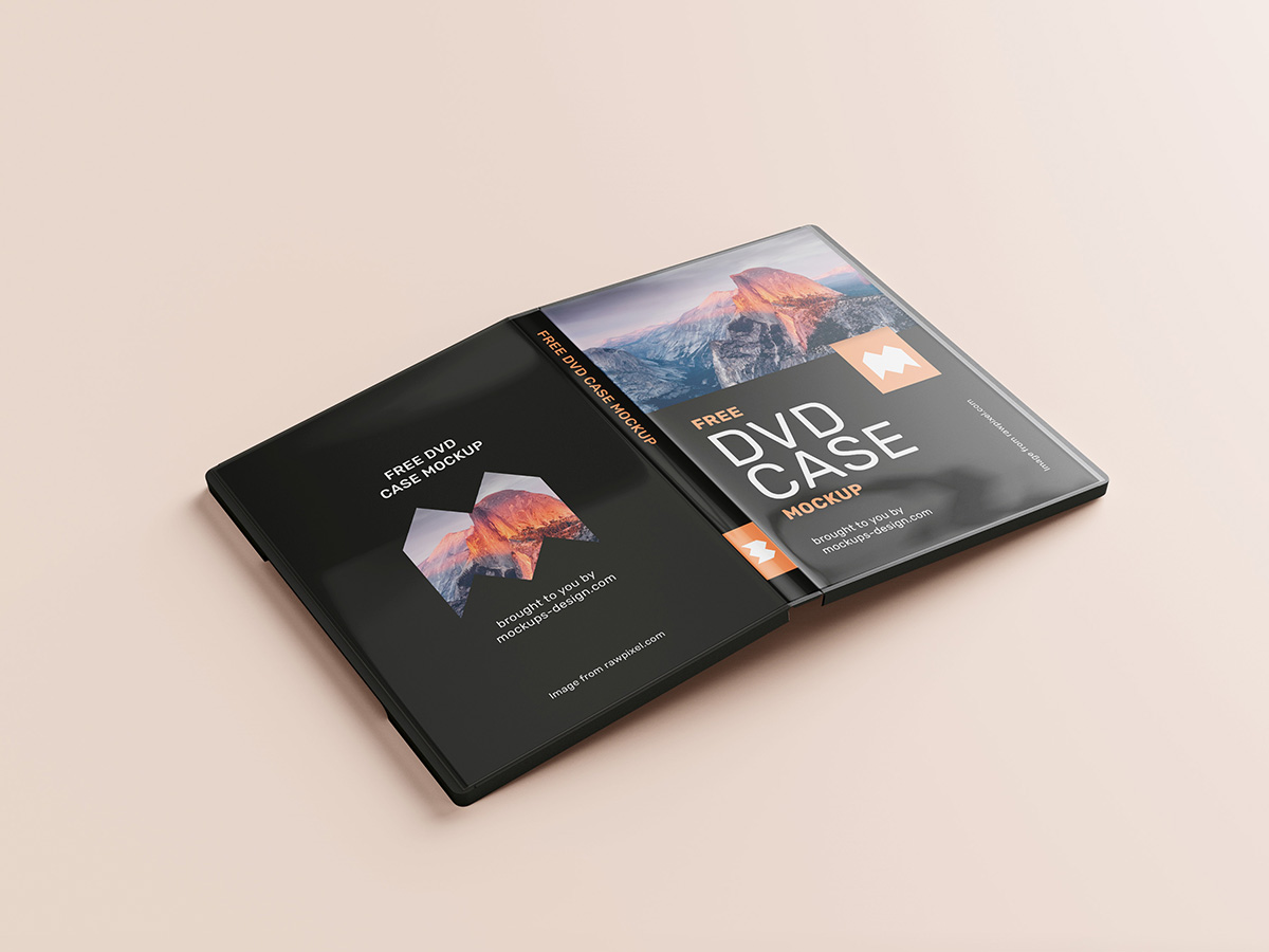 Free DVD case mockup