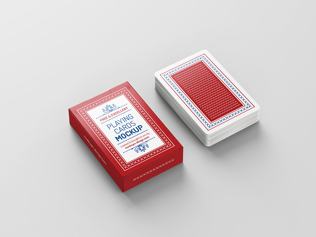 Free Playing Cards Mockup Mockups Design Free Premium Mockups