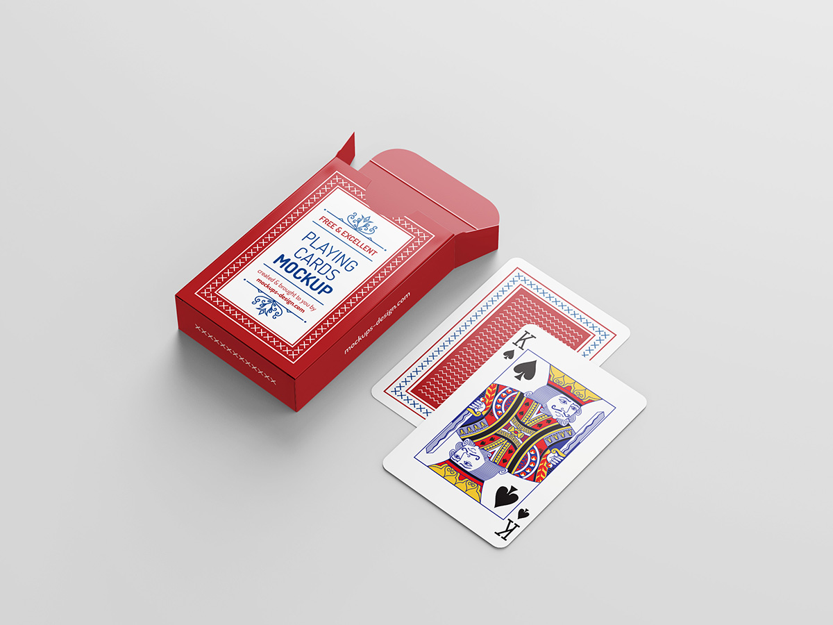 Free playing cards mockup - Mockups Design Pertaining To Playing Card Template Illustrator