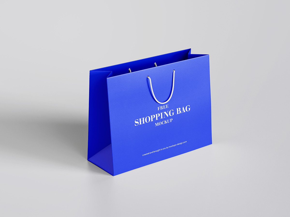 Free Horizontal Shopping Bag Mockup Mockups Design