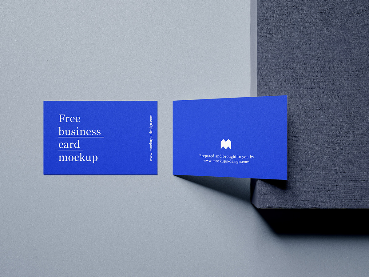 Free business cards mockup